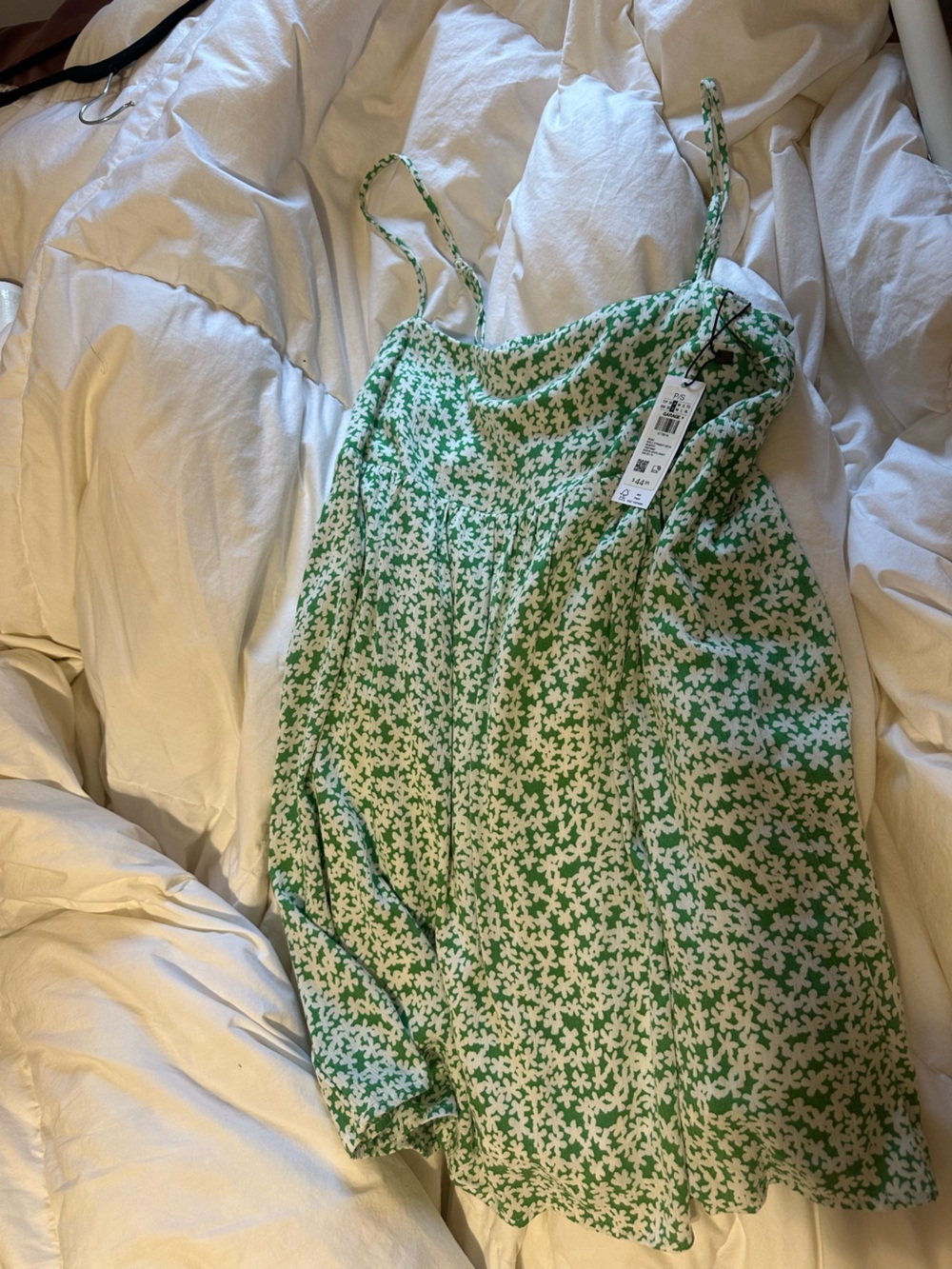Garage Green and White Floral Camisole